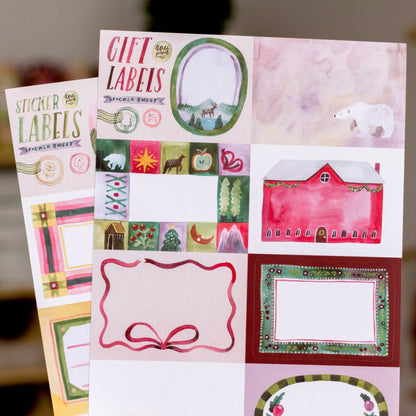 Christmas Labels Sticker sheet