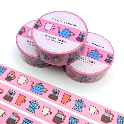 Coffee lover washi tape