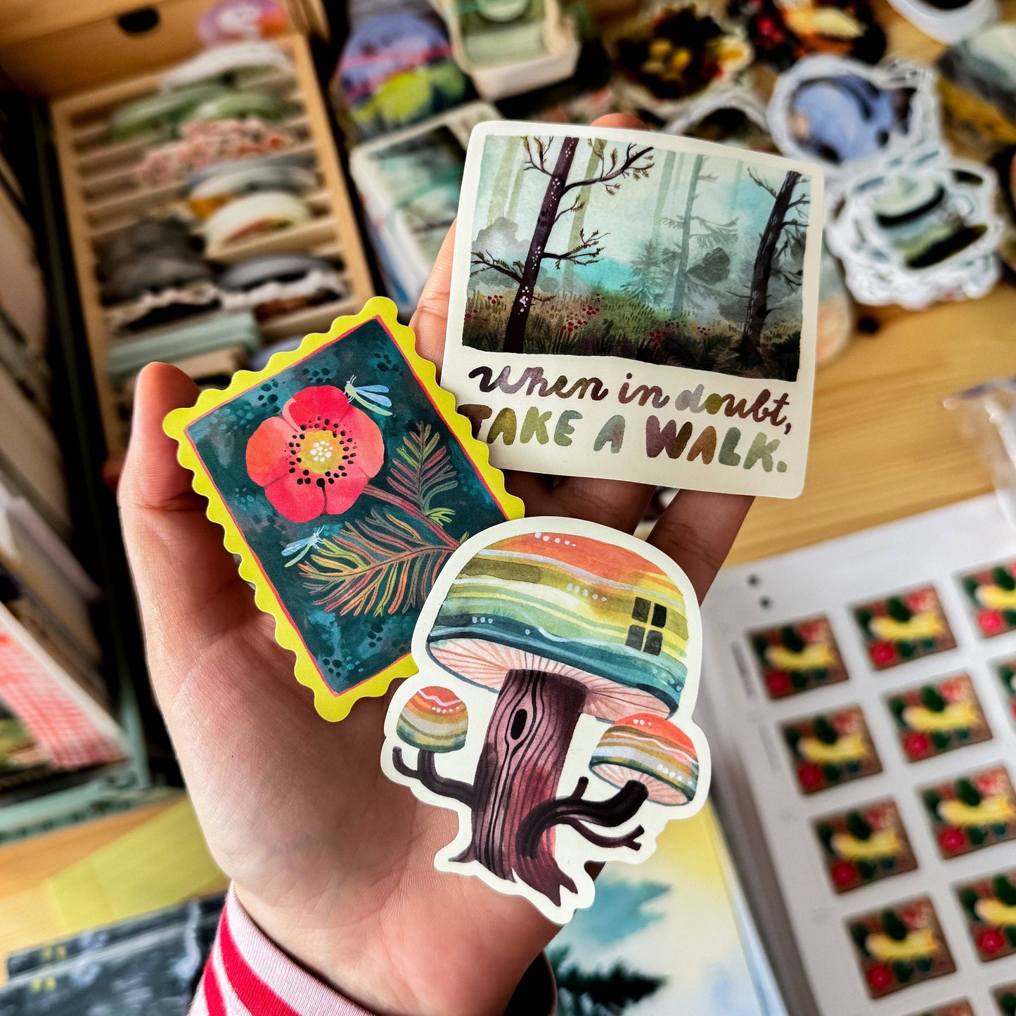 Mushroom House Vinyl Sticker