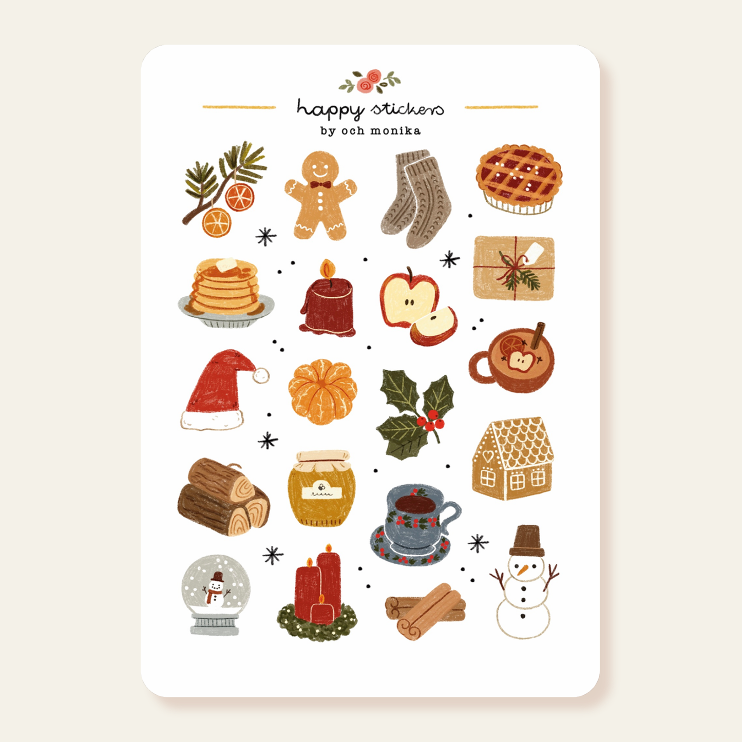 Warm Wishes - Sticker Sheet