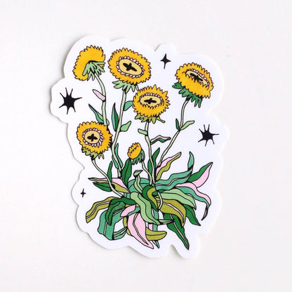 Made up dandelion vinyl sticker