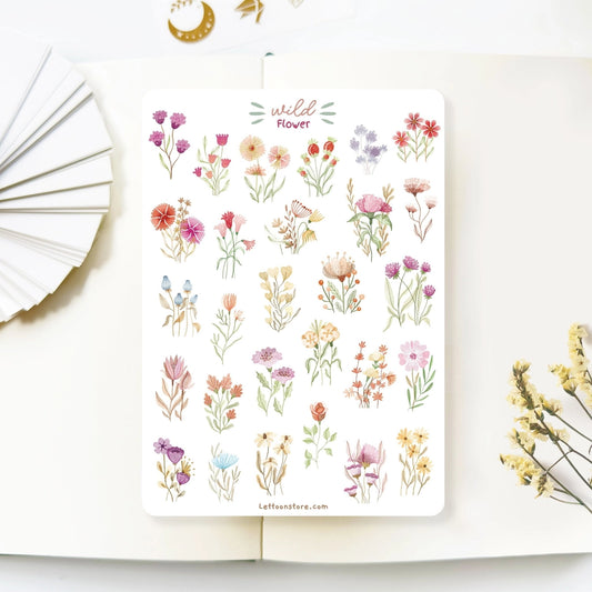 Sticker Sheet - Wild Flower