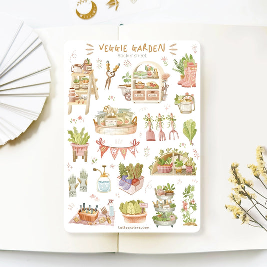 Sticker Sheet - Veggie Garden