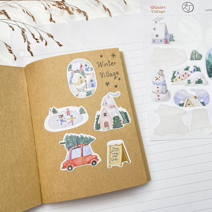 Sticker Sheet - Winter Village