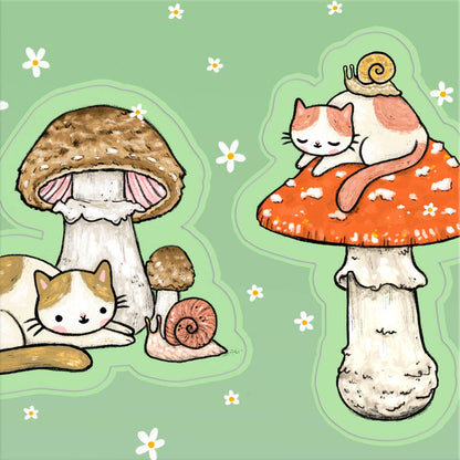 Cats and Snails Sticker Sheet