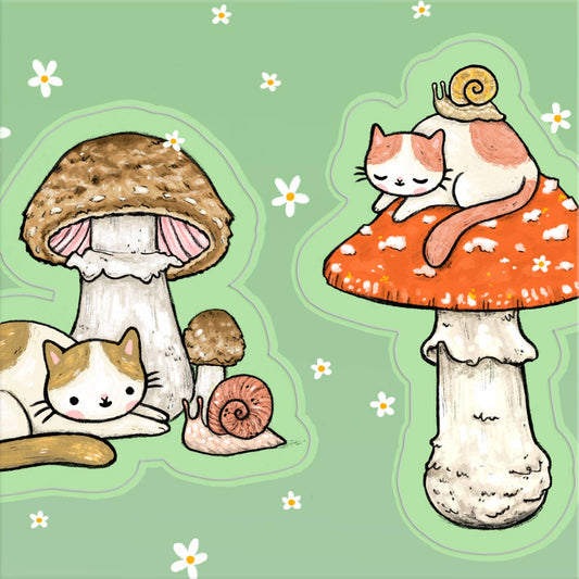 Cats and Snails Sticker Sheet