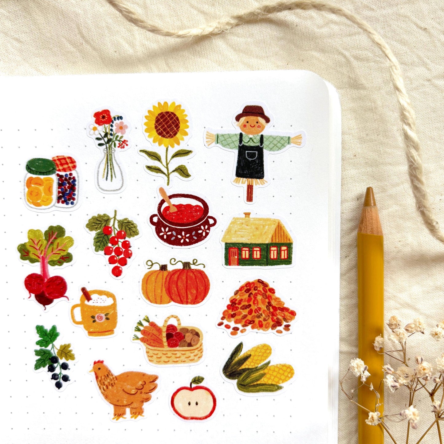 Harvest Time - Sticker Sheet