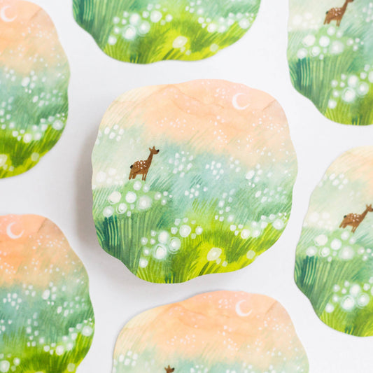 Sunrise on the Meadow Vinyl Sticker