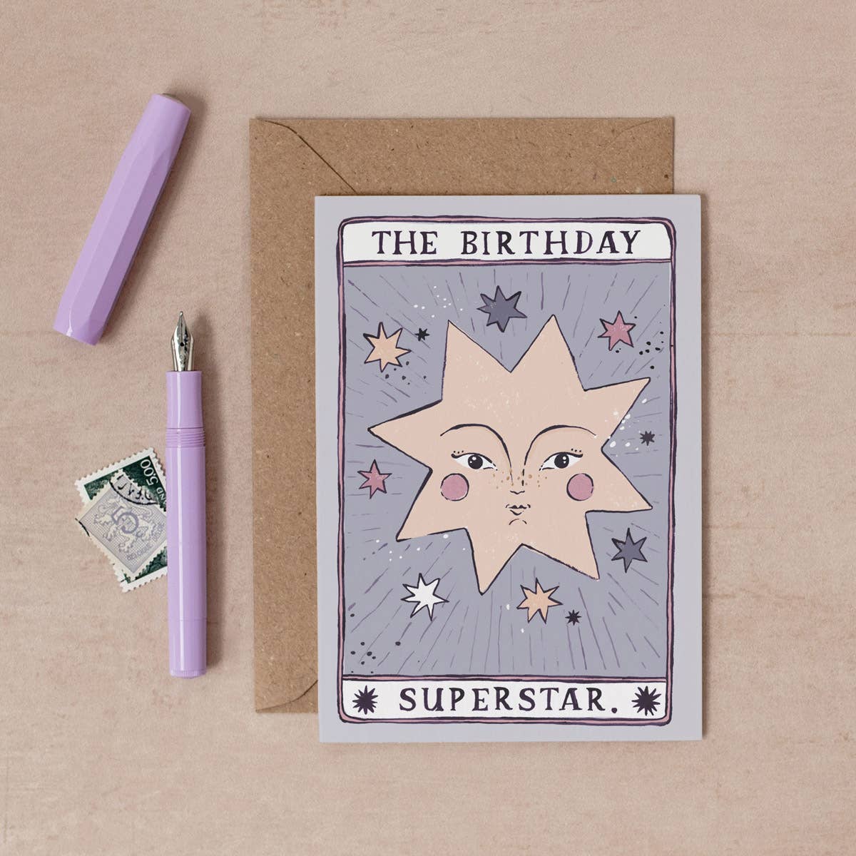 Tarot Superstar Birthday Card