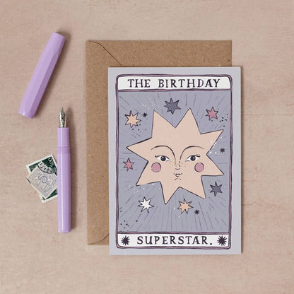 Tarot Superstar Birthday Card