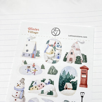 Sticker Sheet - Winter Village