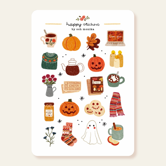 Cozy Halloween - Sticker Sheet