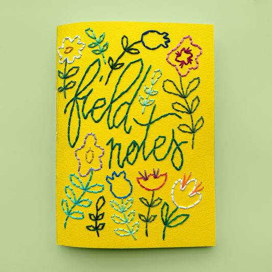 field notes embroidery notebook