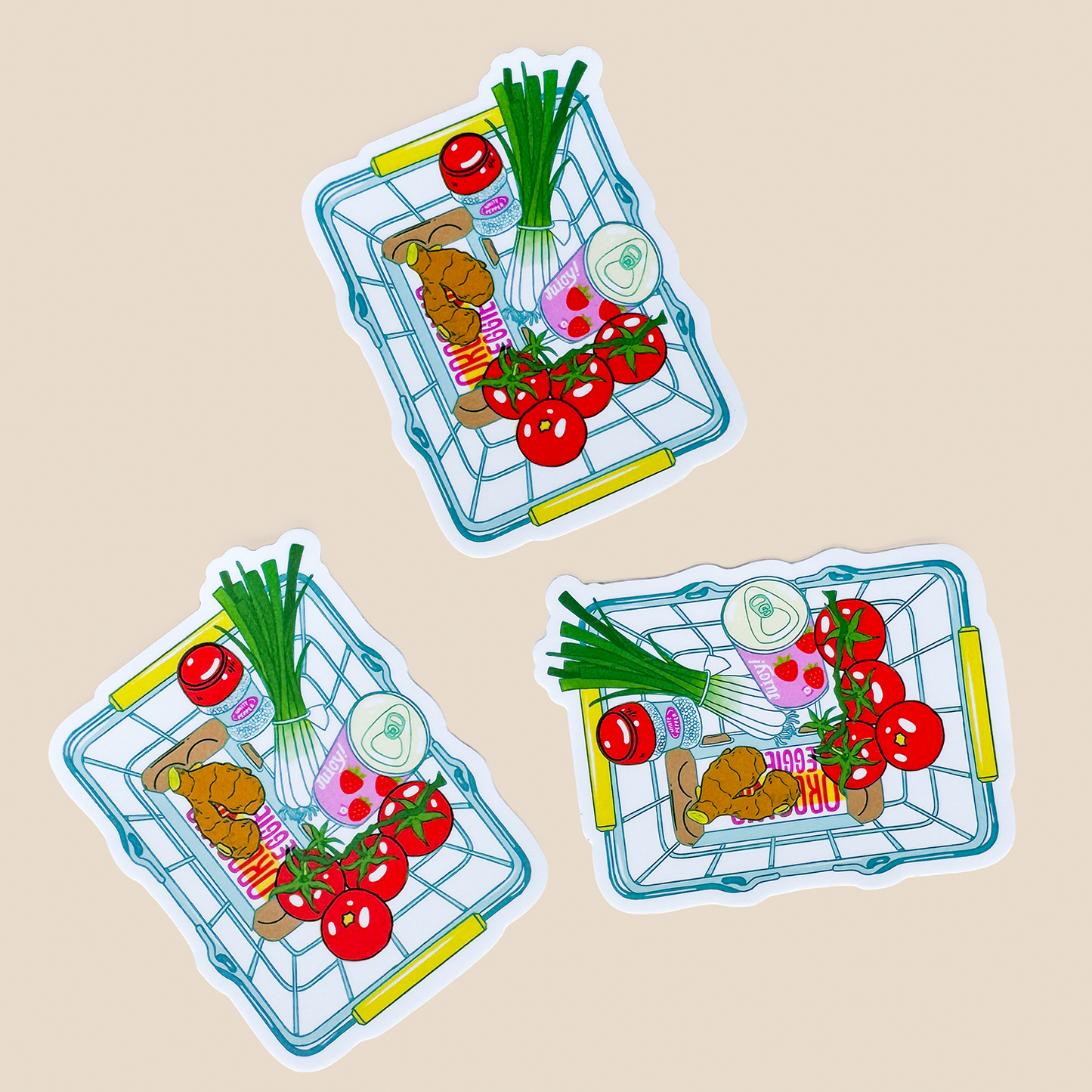 Tomato Egg Vinyl Sticker