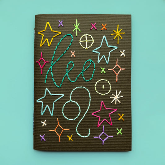 Leo handmade notebook