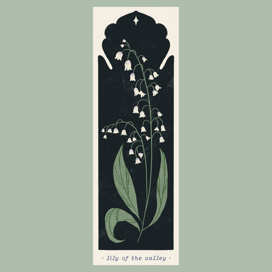 May Birth Flower - Lily of the Valley Bookmark