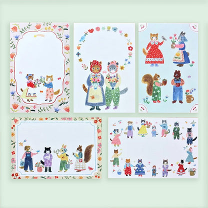 Little Fluffy Friends Postcard Set