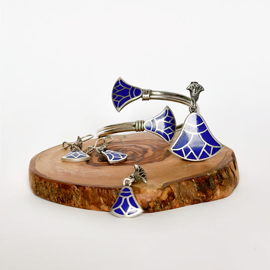Blue Lotus pendant - small