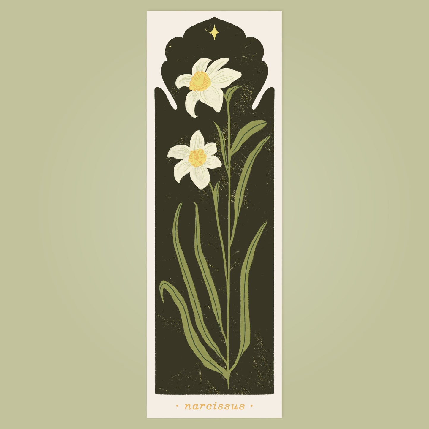 December Birth Flower - Narcissus Bookmark