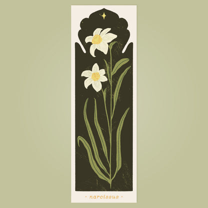 December Birth Flower - Narcissus Bookmark