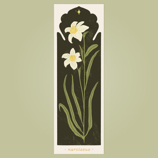 December Birth Flower - Narcissus Bookmark