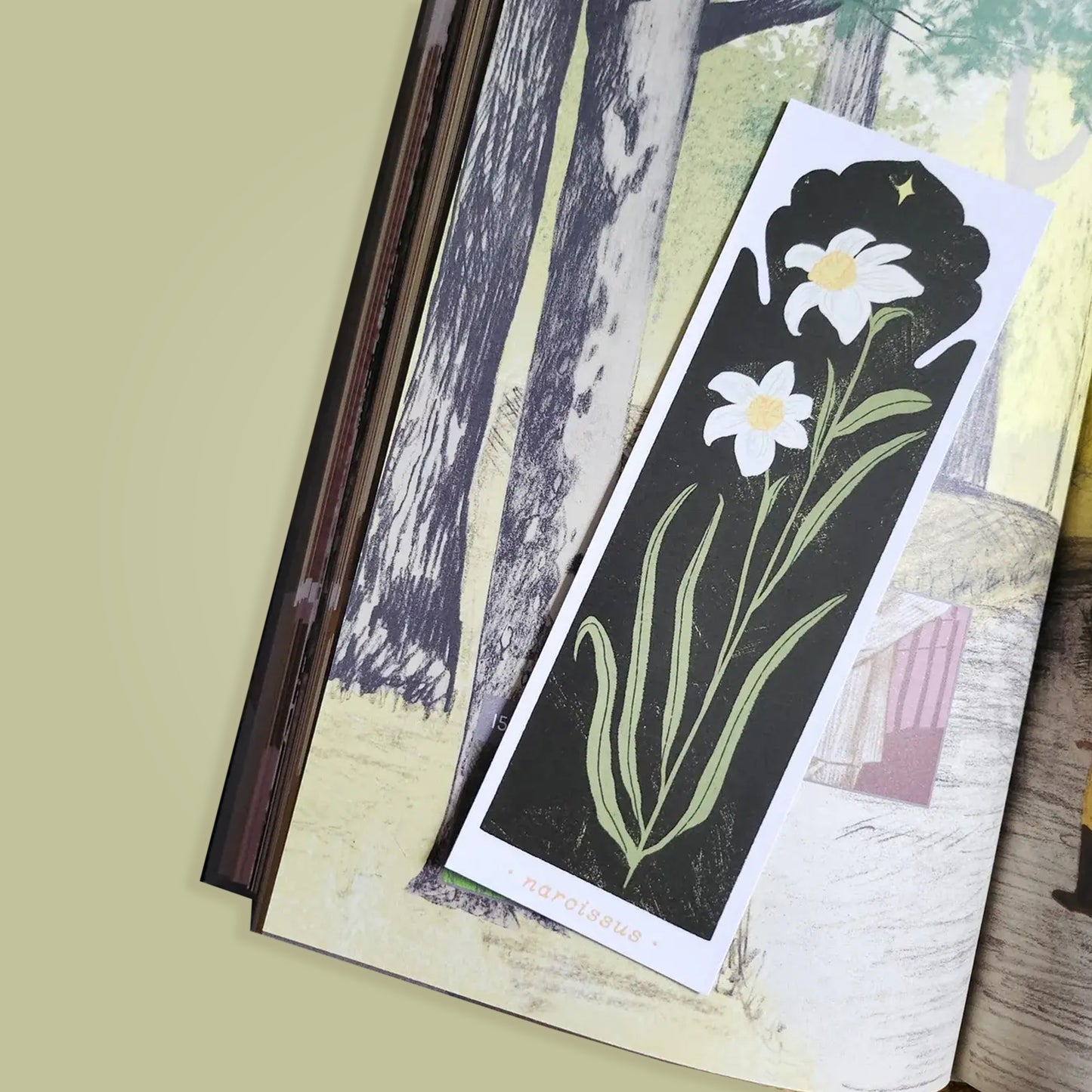 December Birth Flower - Narcissus Bookmark