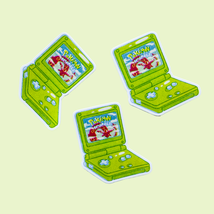 Gameboy SP Pokemon Emerald Riso Vinyl Sticker