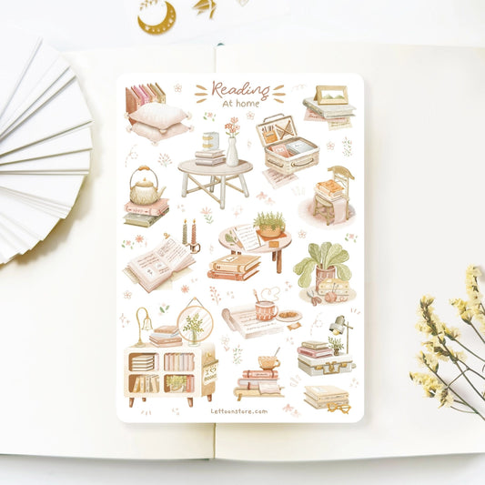 Sticker Sheet - Reading At Home