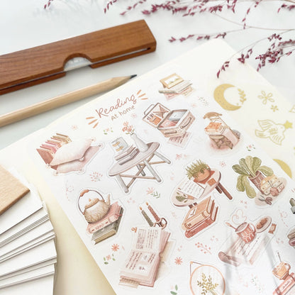 Sticker Sheet - Reading At Home
