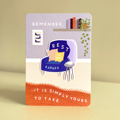 Rest Sticker Card