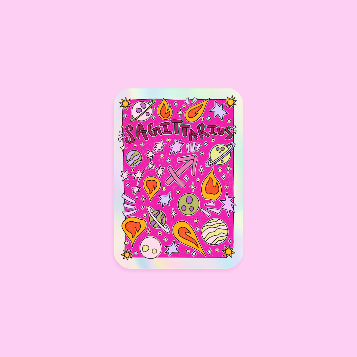 Sagittarius Holographic Horoscope Sticker