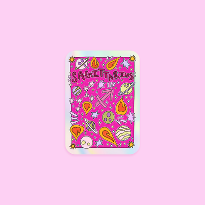 Sagittarius Holographic Horoscope Sticker