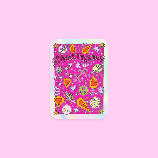 Sagittarius Holographic Horoscope Sticker