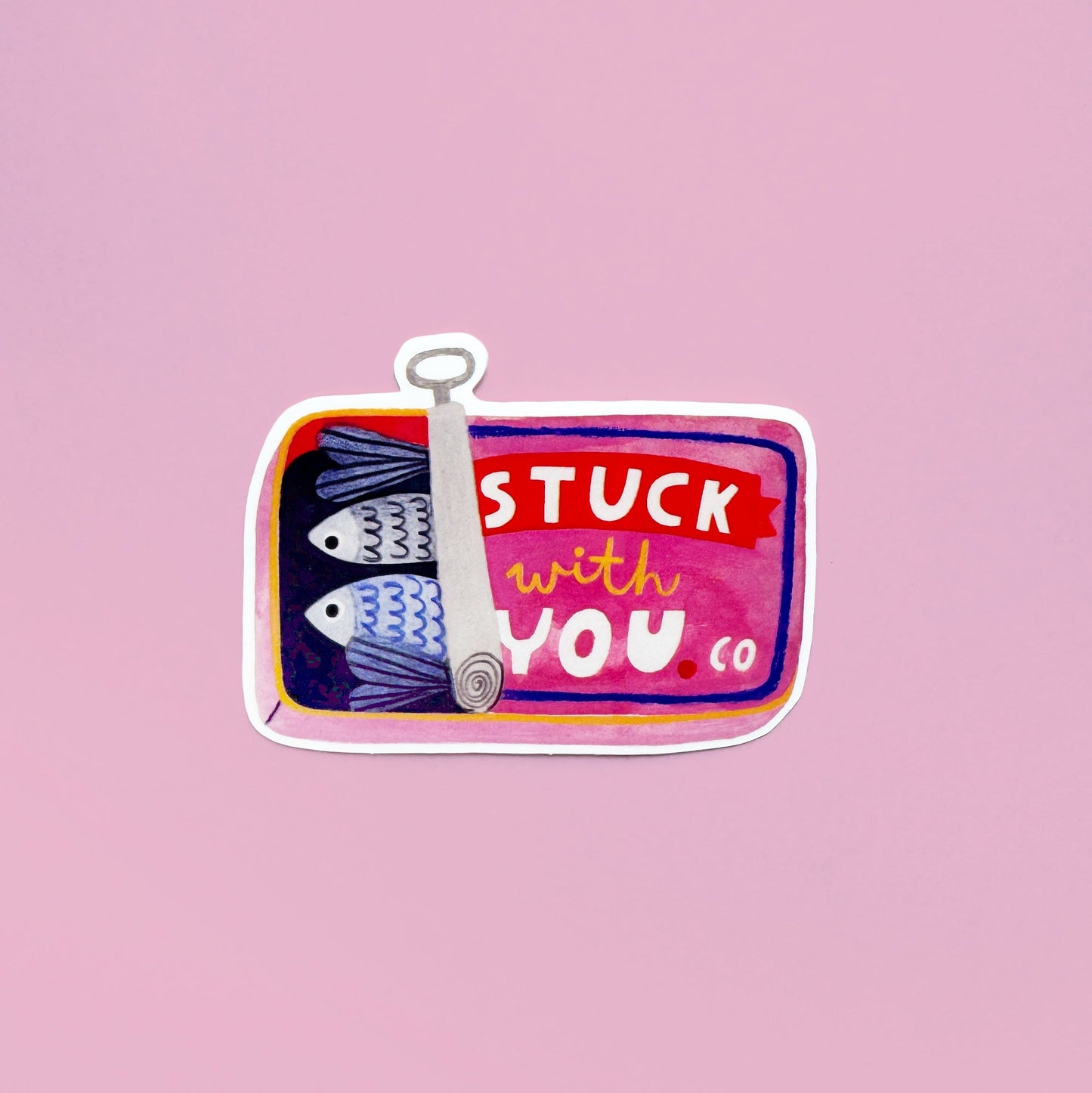 STUCK WITH YOU sticker