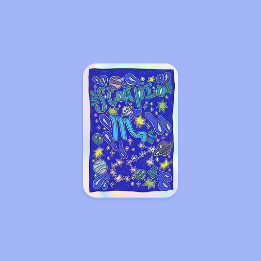 Scorpio Holographic Horoscope Sticker