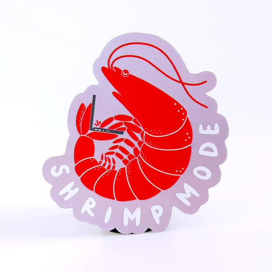 Shrimp Mode Vinyl Sticker