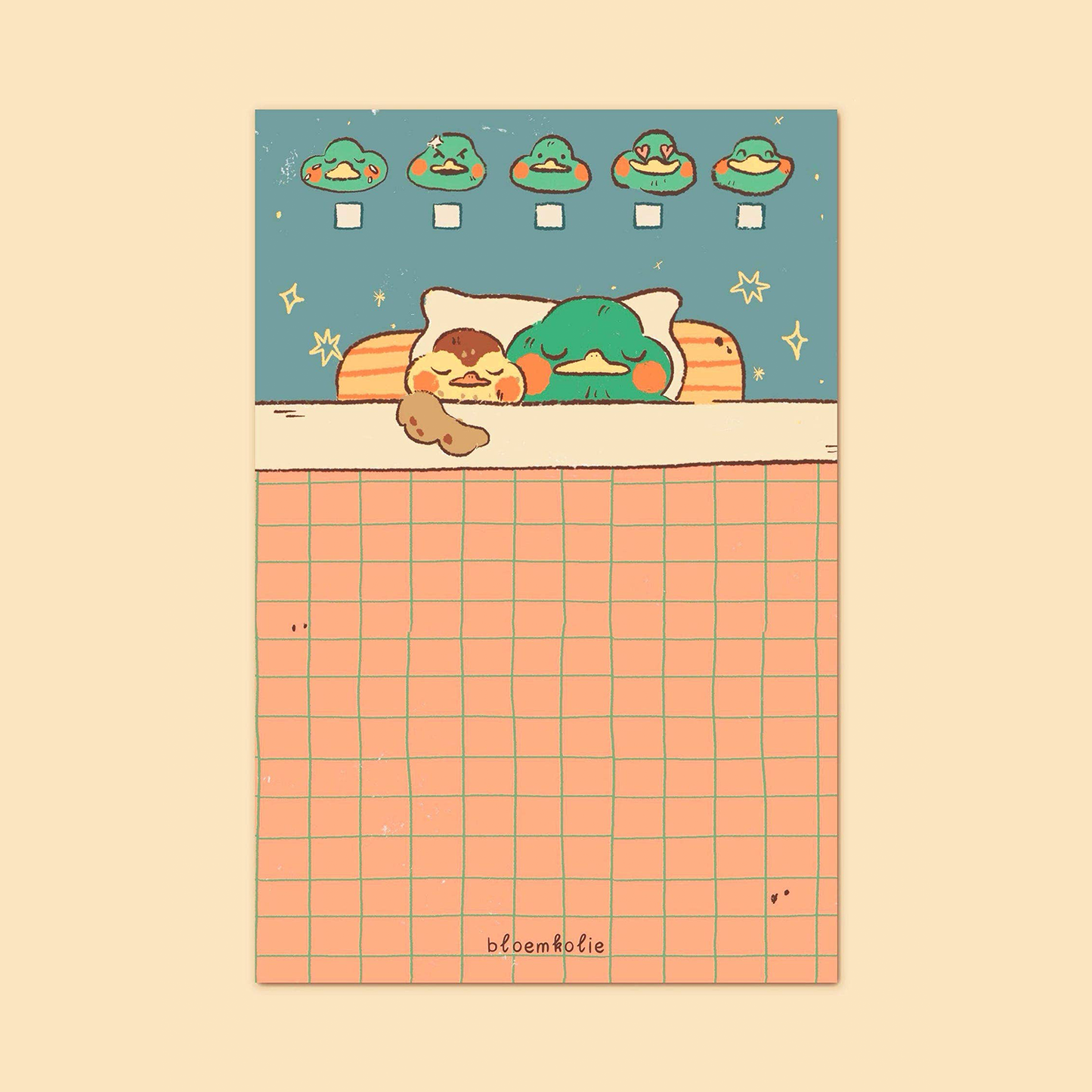 Sleepy Duck Memo Pad