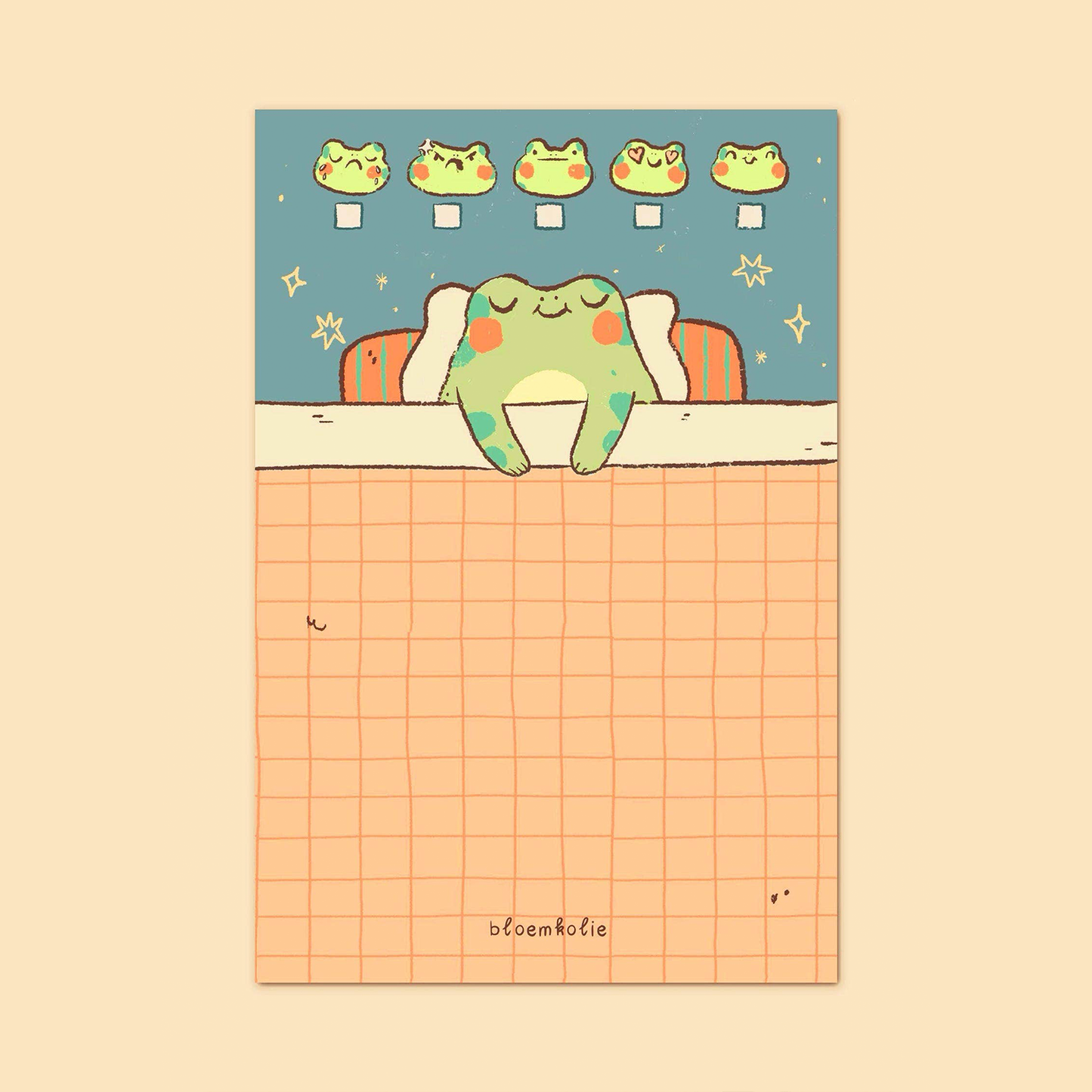 Sleepy Frog Memo Pad