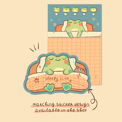 Sleepy Frog Memo Pad