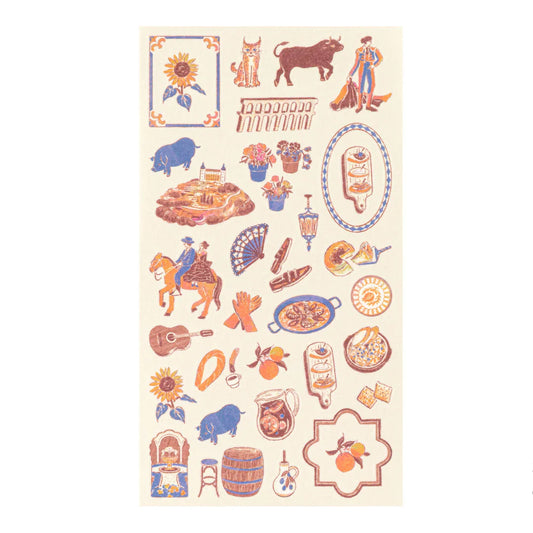 Spanish Motifs Sticker