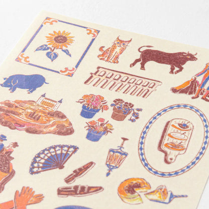 Spanish Motifs Sticker
