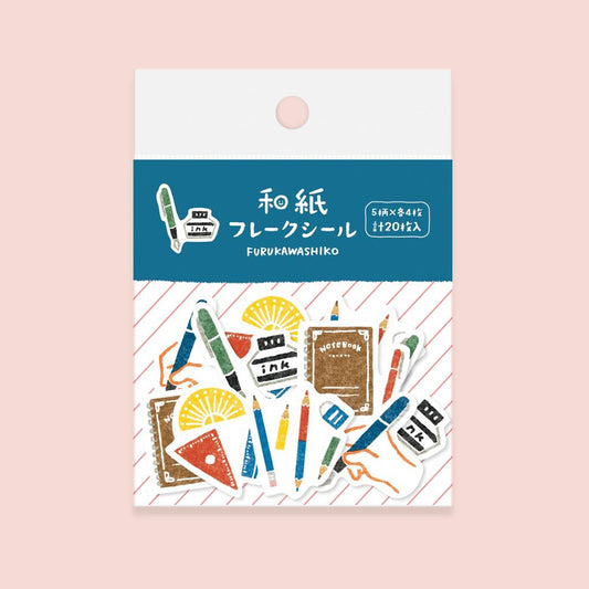 Stationery Washi Flake Stickers