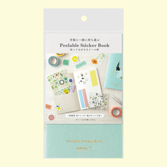 Sticker Book with Pocket Light Blue