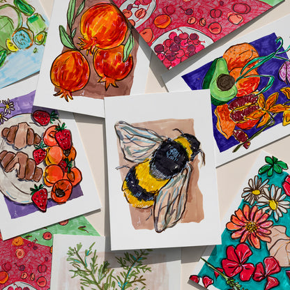 Bee postcard
