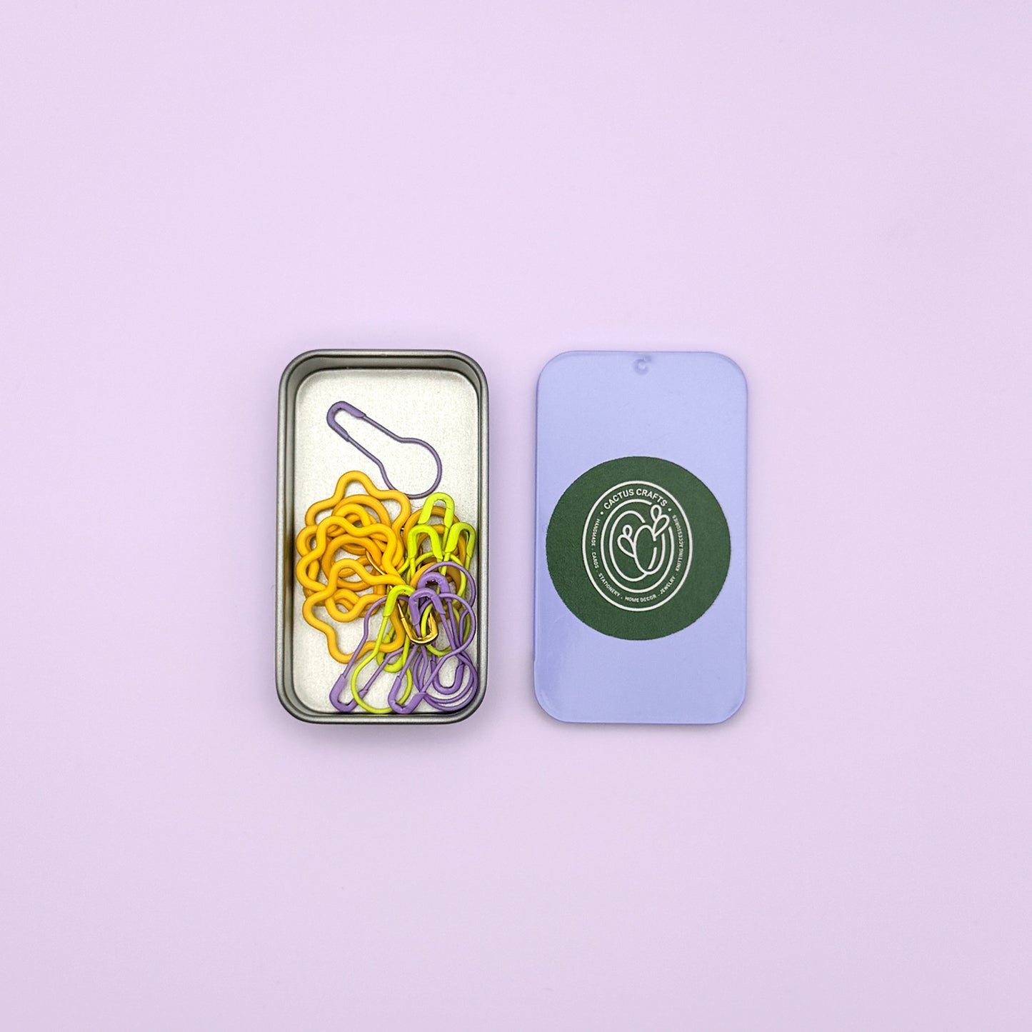 Yellow Mix Stitch Markers