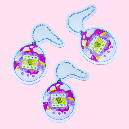 Tamagotchi Riso Vinyl Sticker
