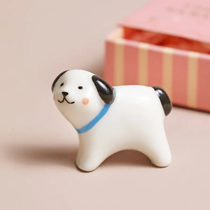 Dog - Tiny Matchbox Ceramic Token