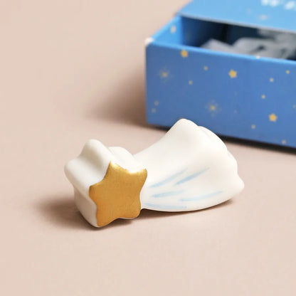 Shooting Star - Tiny Matchbox Ceramic Token