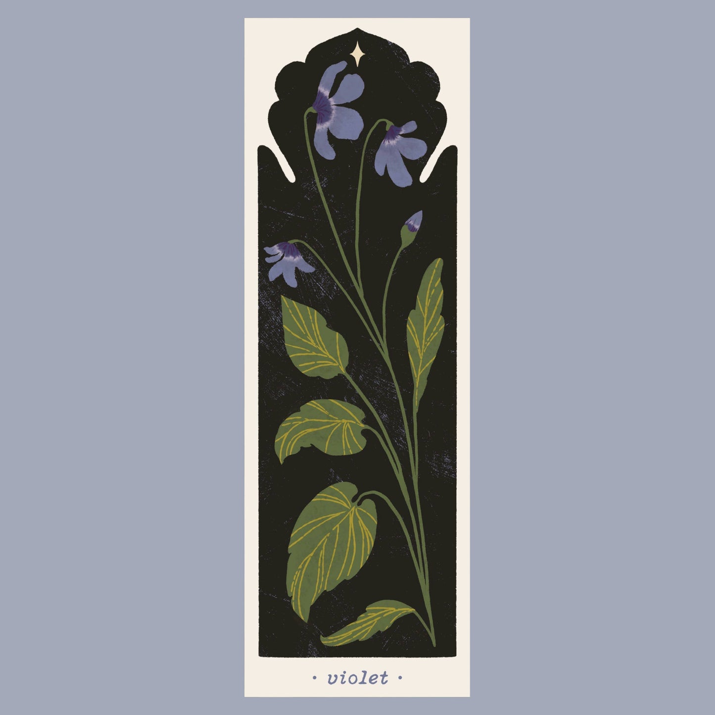 February Birth Flower - Violet Bookmark