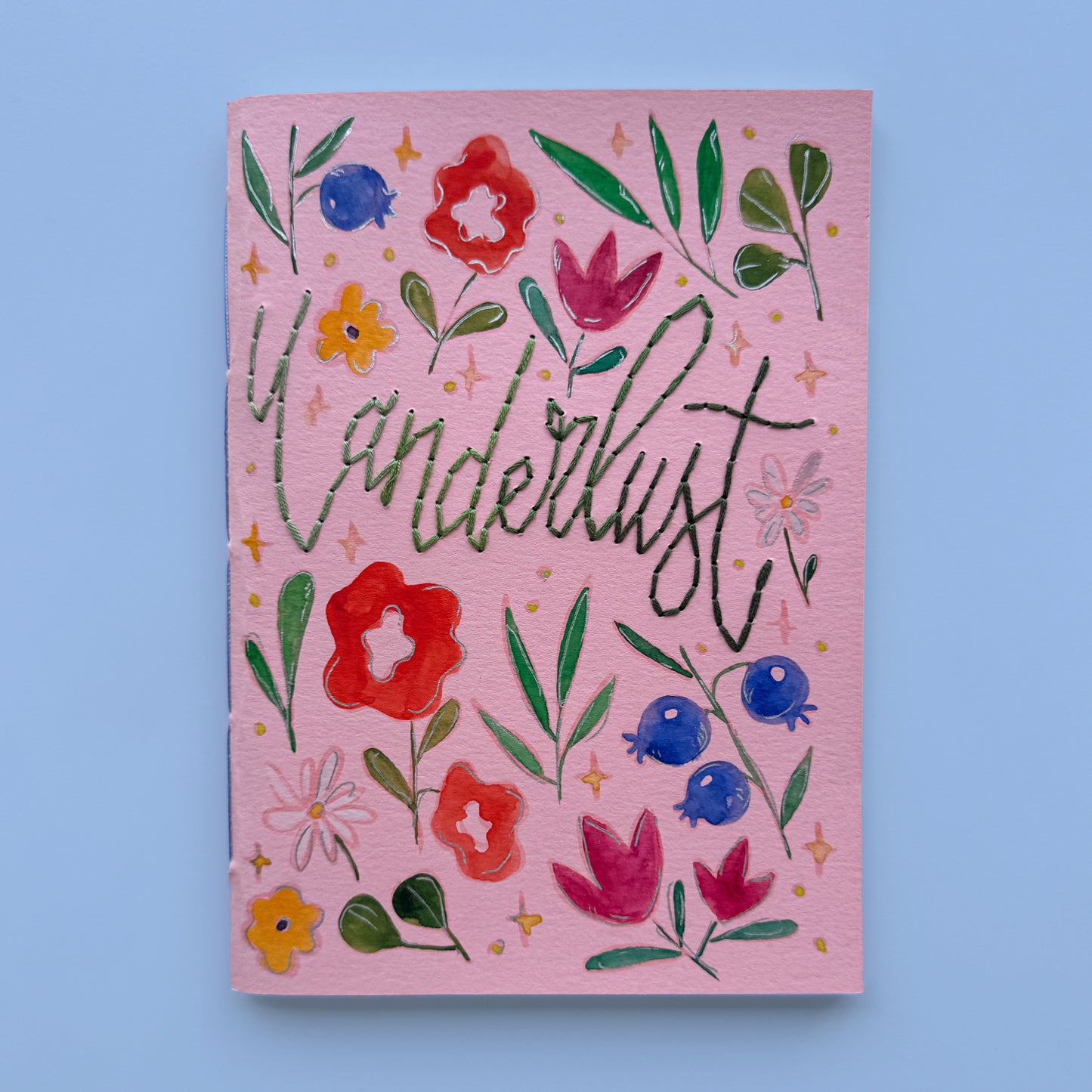 Wanderlust handmade notebook